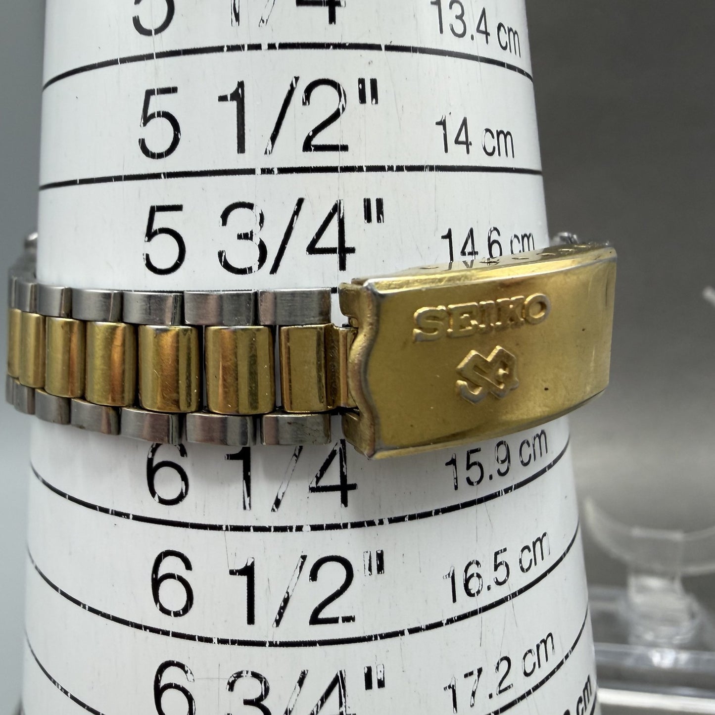 Seiko SQ Watch Women 25mm Silver Dial Two Tone Daydate Round 8523-0059 New Batt10