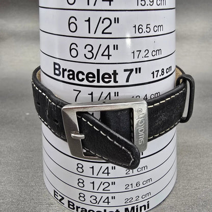 Swatch Irony Twirl Watch Men 37mm Black Dial Silver Tone Date YGS428C New Batt9