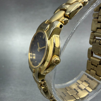 Citizen Watch Women 20mm Black Dial Gold Tone Round 5920-S020981 New Battery2