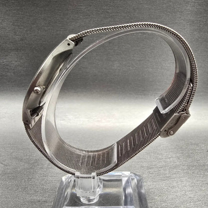 Skagen Watch Men 37mm Blue Dial Titanium Date Round 233XLTTN Mesh Band New Batt6