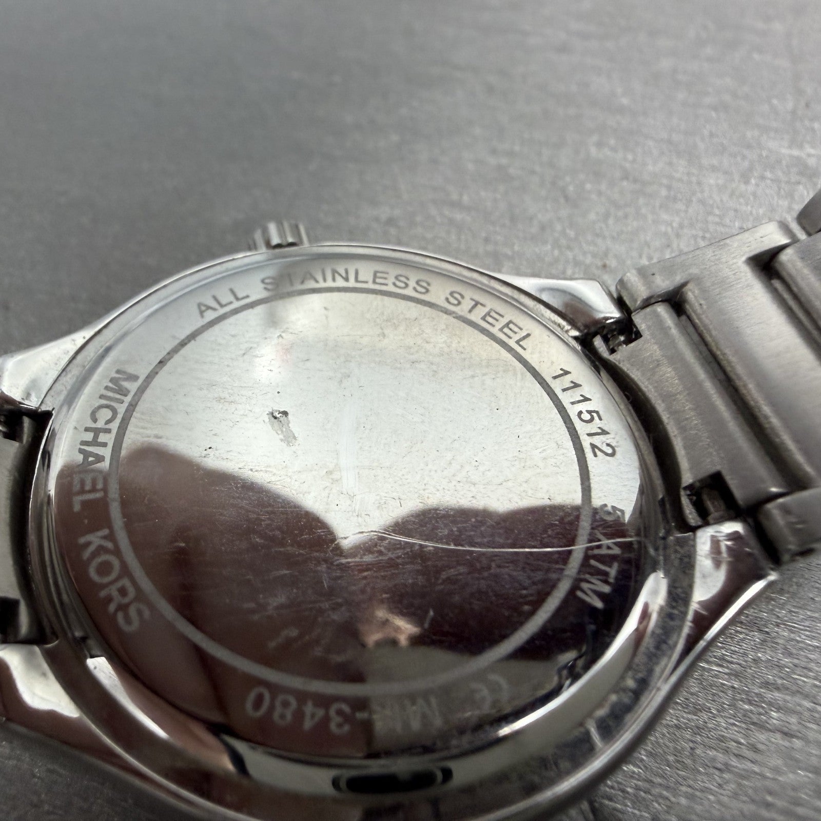 Michael Kors Kerry Watch Women 32mm MOP Dial Steel MK-3480 New Battery9