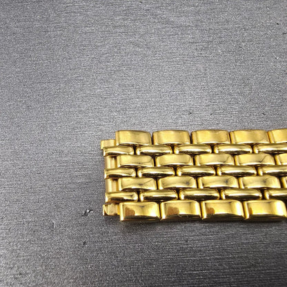 Seiko Bracelet 15mm Stainless Steel Gold Tone Vintage Japan 43G6-BI1
