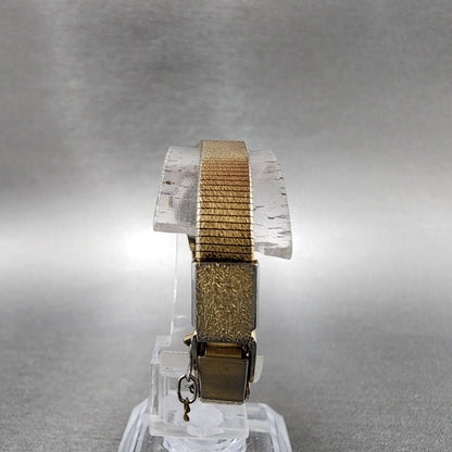 Seiko Watch Women 16mm Gold Dial Gold Tone Round 14000909 New Battery7