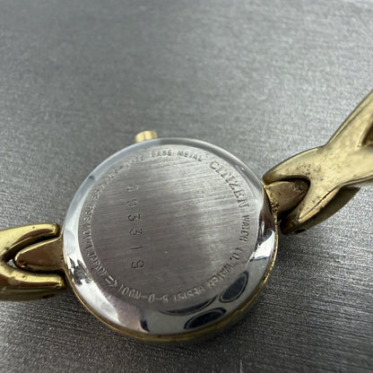 Citizen Watch Women 20mm Champagne dial Gold Tone Round 5920-S011493 New Battery9