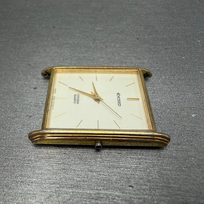 Citizen Exceed Tank Watch Men 24mm Champagne Dial Gold Tone 2730-274253 PARTS8