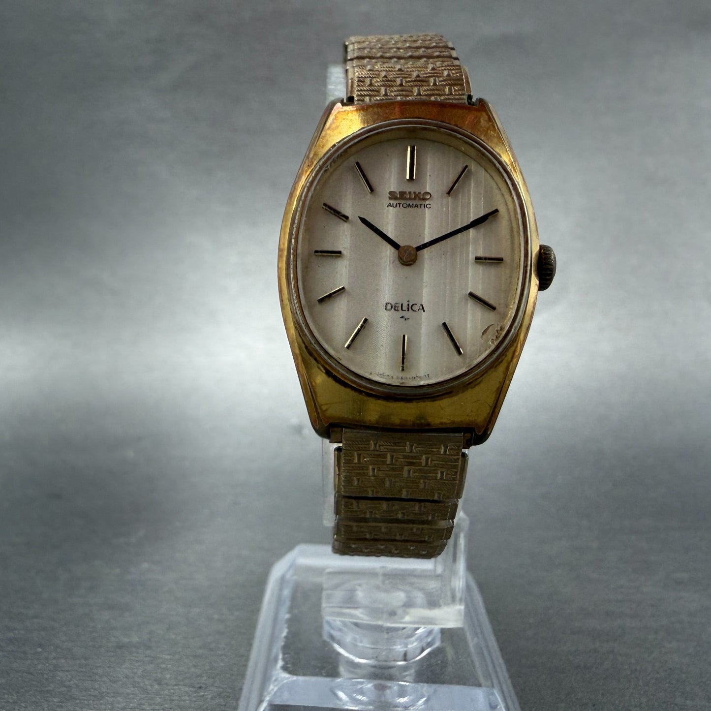 Seiko Delica Automatic Watch Women 24mm Champagne Dial Gold Tone 2411-7000  PART6