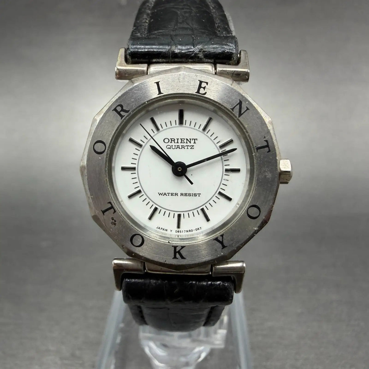 Orient Watch Women 24mm White Dial Silver Tone Round New Battery Vintage0