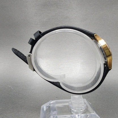 Seiko Watch Women 25mm Silver Dial Gold Tone Round 26210130 New Battery8