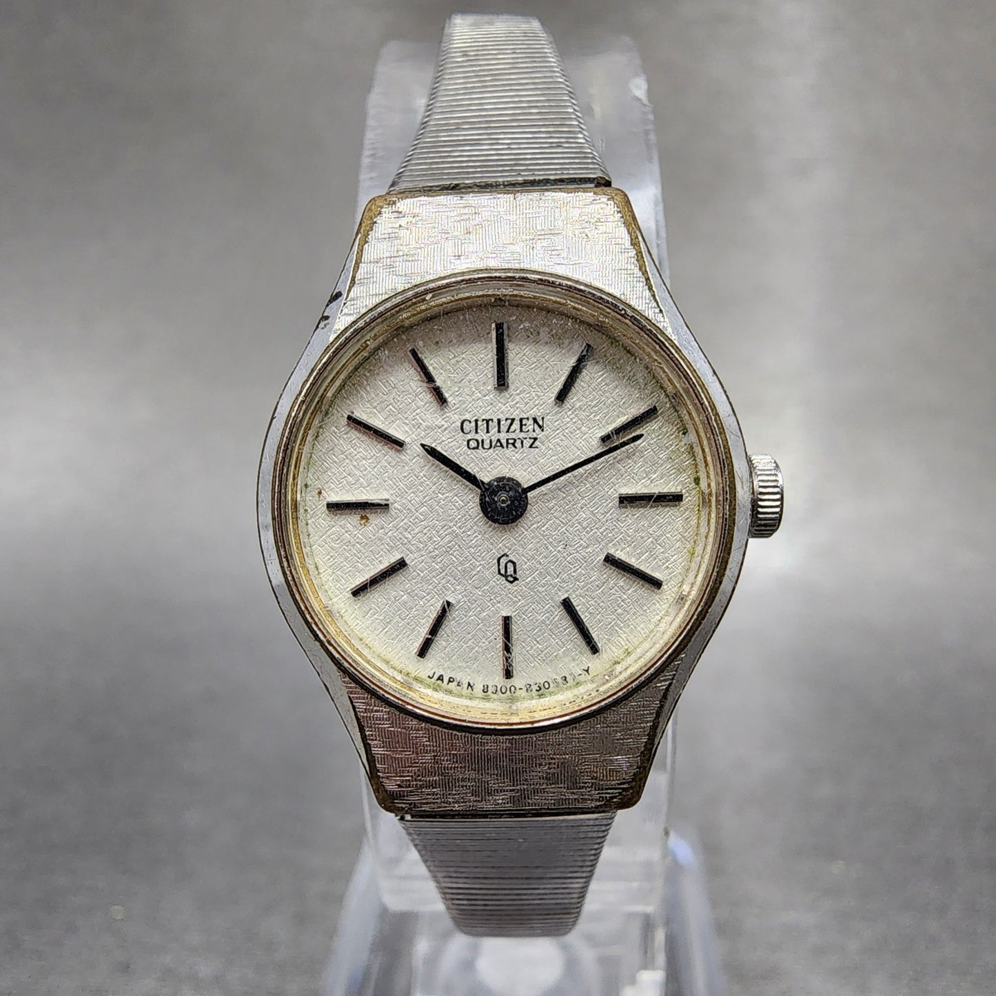 Citizen CQ Watch Women 20mm White Dial Silver Tone Round 4830385 New Batt0