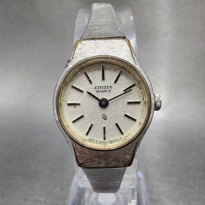 Citizen CQ Watch Women 20mm White Dial Silver Tone Round 4830385 New Batt0