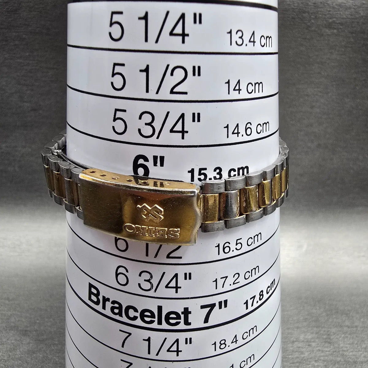 Seiko SQ Watch Women 24mm Silver Dial Two Tone Daydate Round 8523-0059 New BattG9