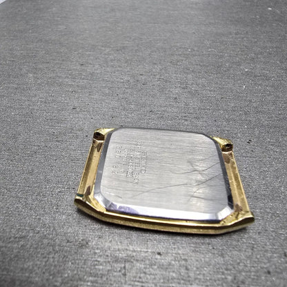 Seiko 6530-5080 Watch Case & Dial Champagne Dial Gold Tone Rectangle 27mm READ!!8