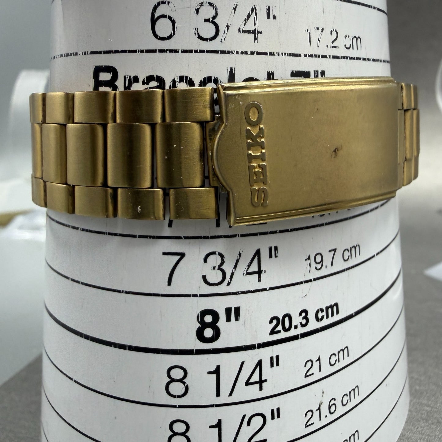 Seiko Watch Men 33mm Champagne Dial Gold Tone Date Round 7n42-6a60 New Battery 410