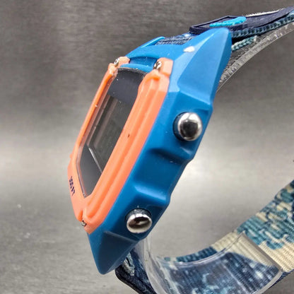Freestyle Shark Watch Men 38mm Pink Blue Alarm Chronograph Clip New Battery2