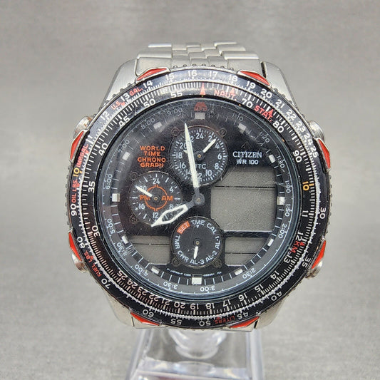 Citizen Skyhawk Watch Men 42mm Black Dial Steel C300-Q00214 PARTS