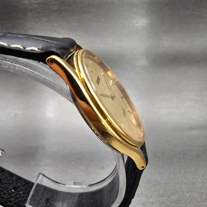 Seiko Dolce Watch Men 31mm Champagne Dial Gold Tone Round 8J41-6100 New Battery3