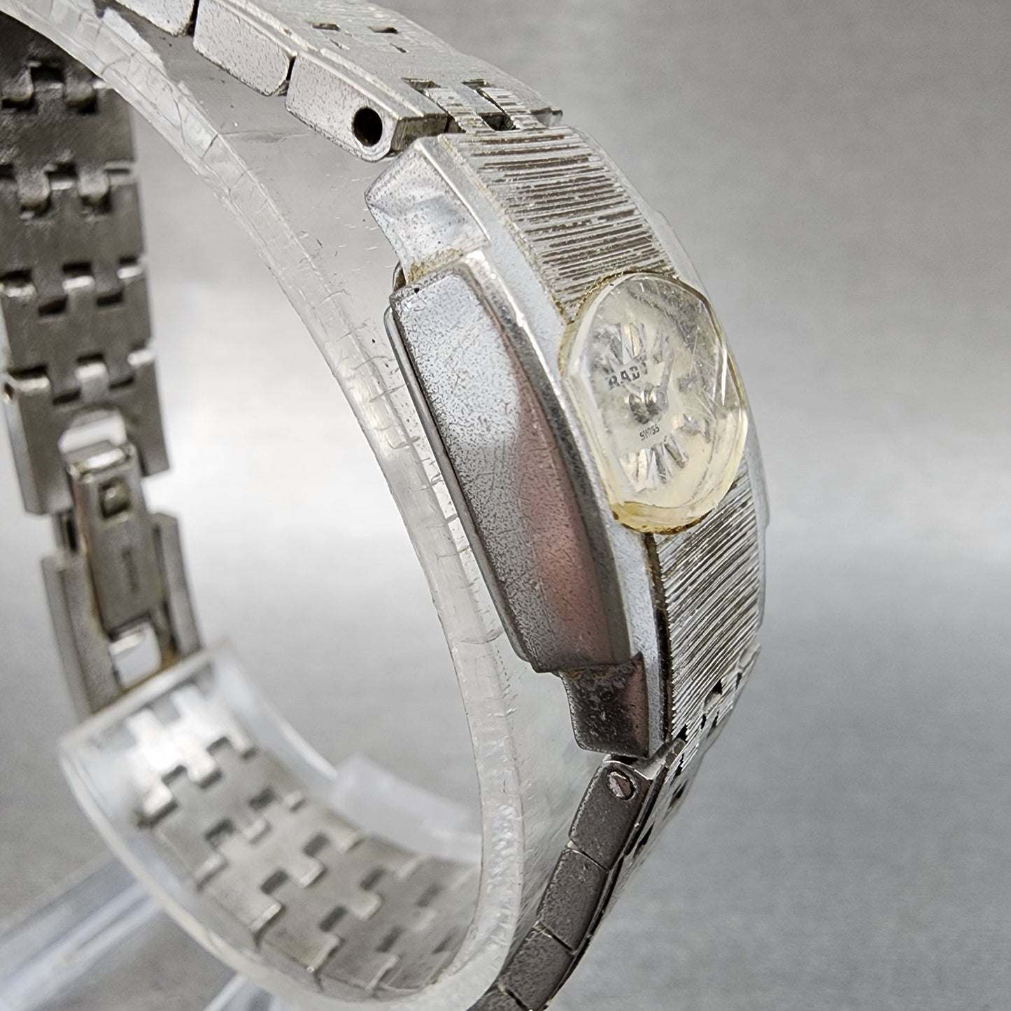 Rado Tank Watch Women 16mm Silver Dial Silver Tone Manual Wind Runs VTG3