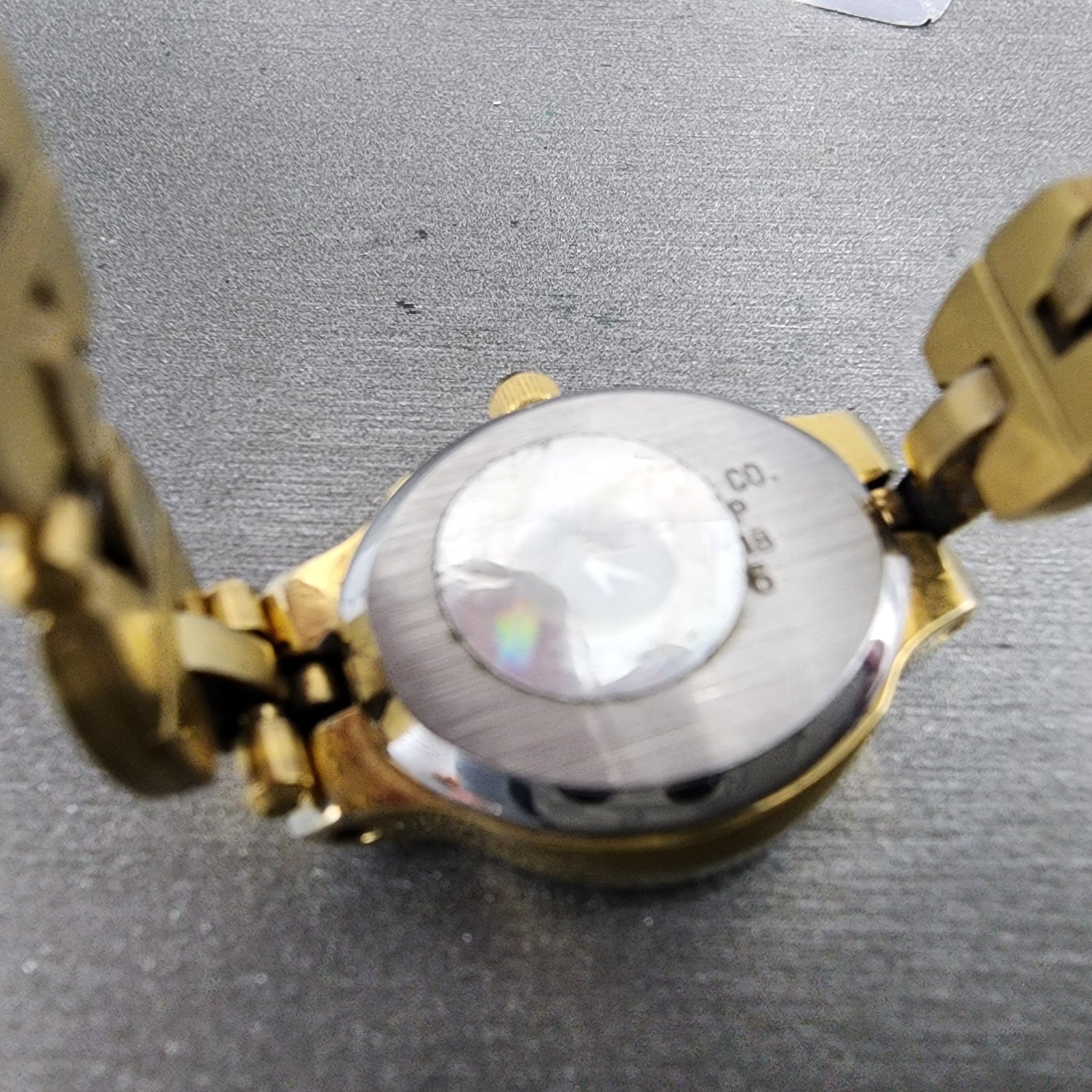 Citizen CQ Watch Women 18mm Black Dial Gold Tone Round 3220S61698 New Battery9