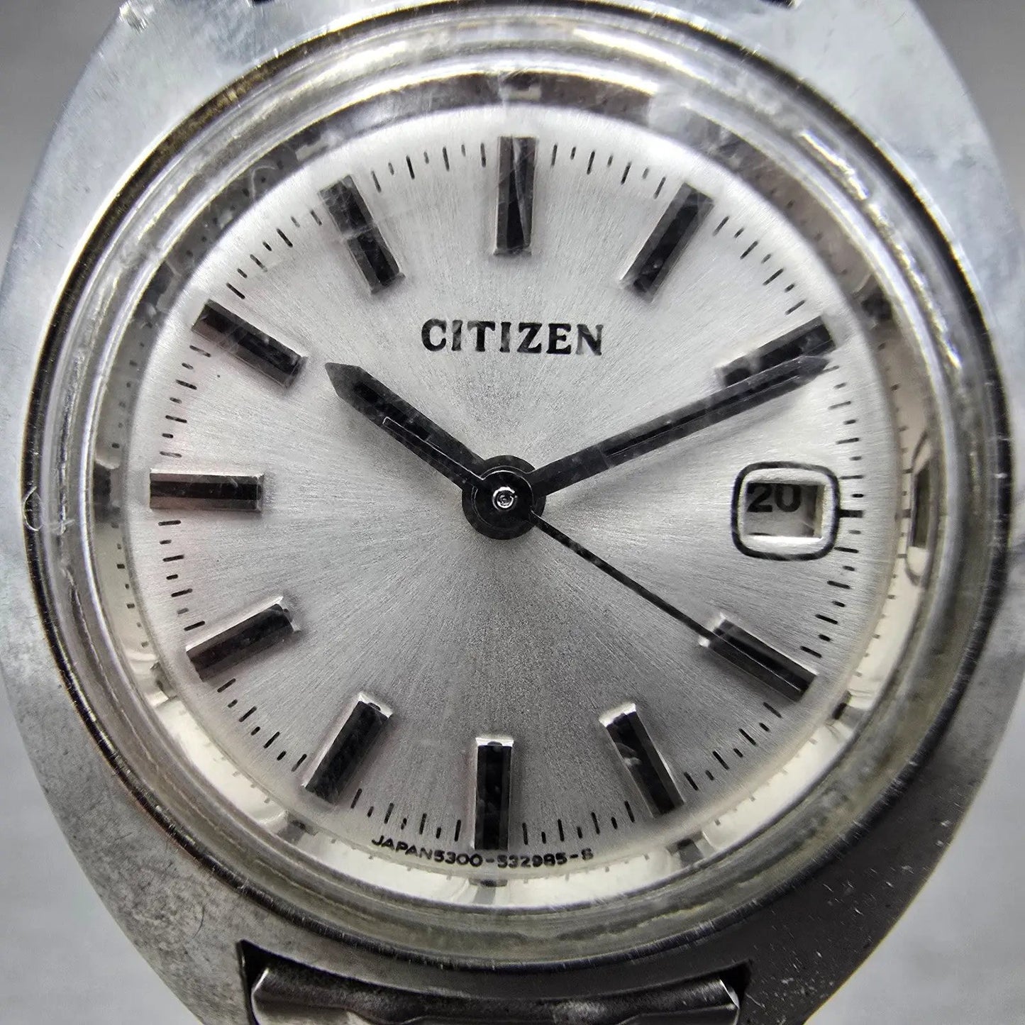 Citizen Watch Women 25mm Silver Dial Silver Tone Date Manual 4-530896 Runs1
