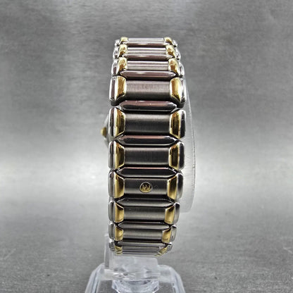 Movado Museum Watch Women 26mm Black Dial Two Tone Round 81.A1.841 New BatteryA7