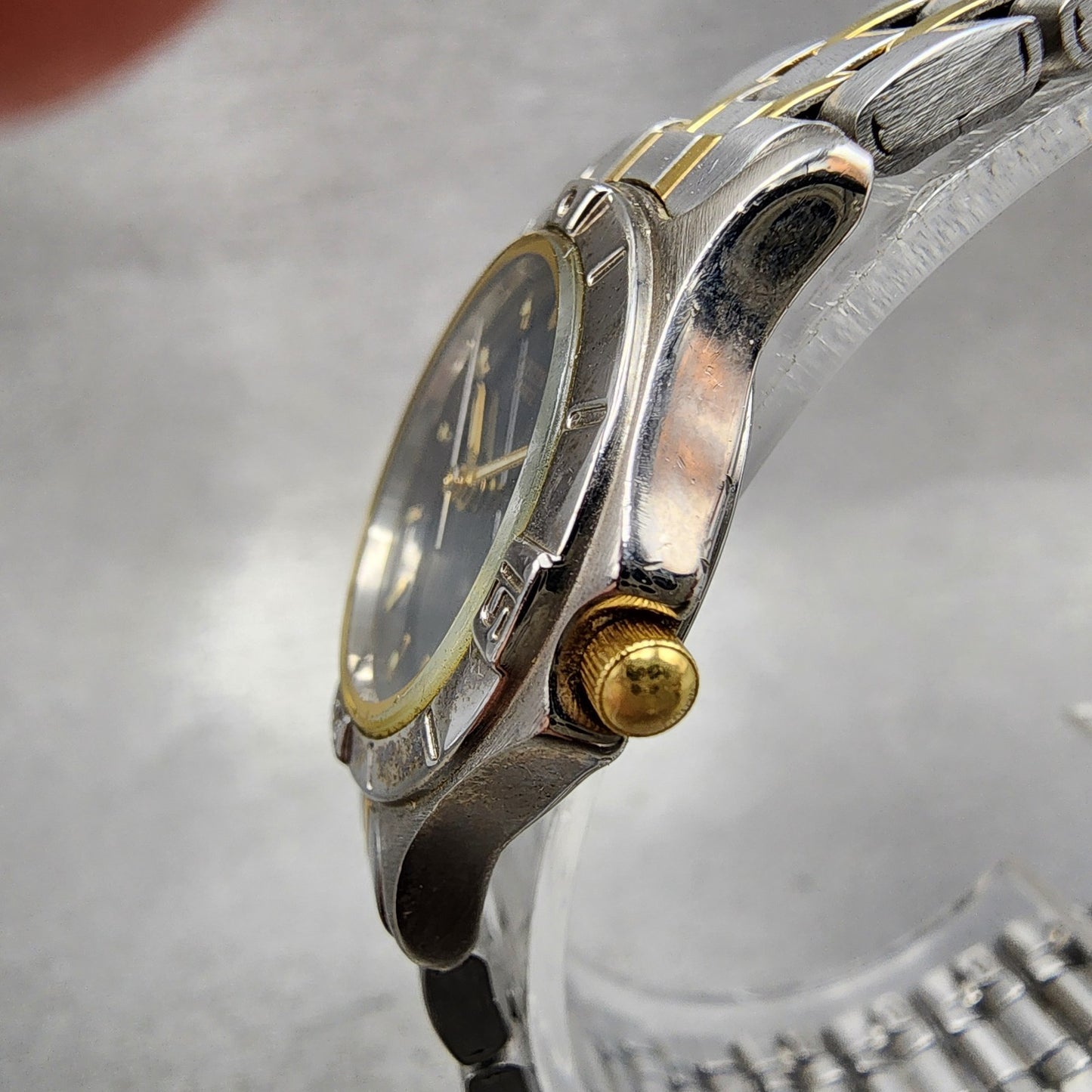 Citizen Watch Women 25mm Blue Dial Two Tone Date Round 1012S69802 New Battery2