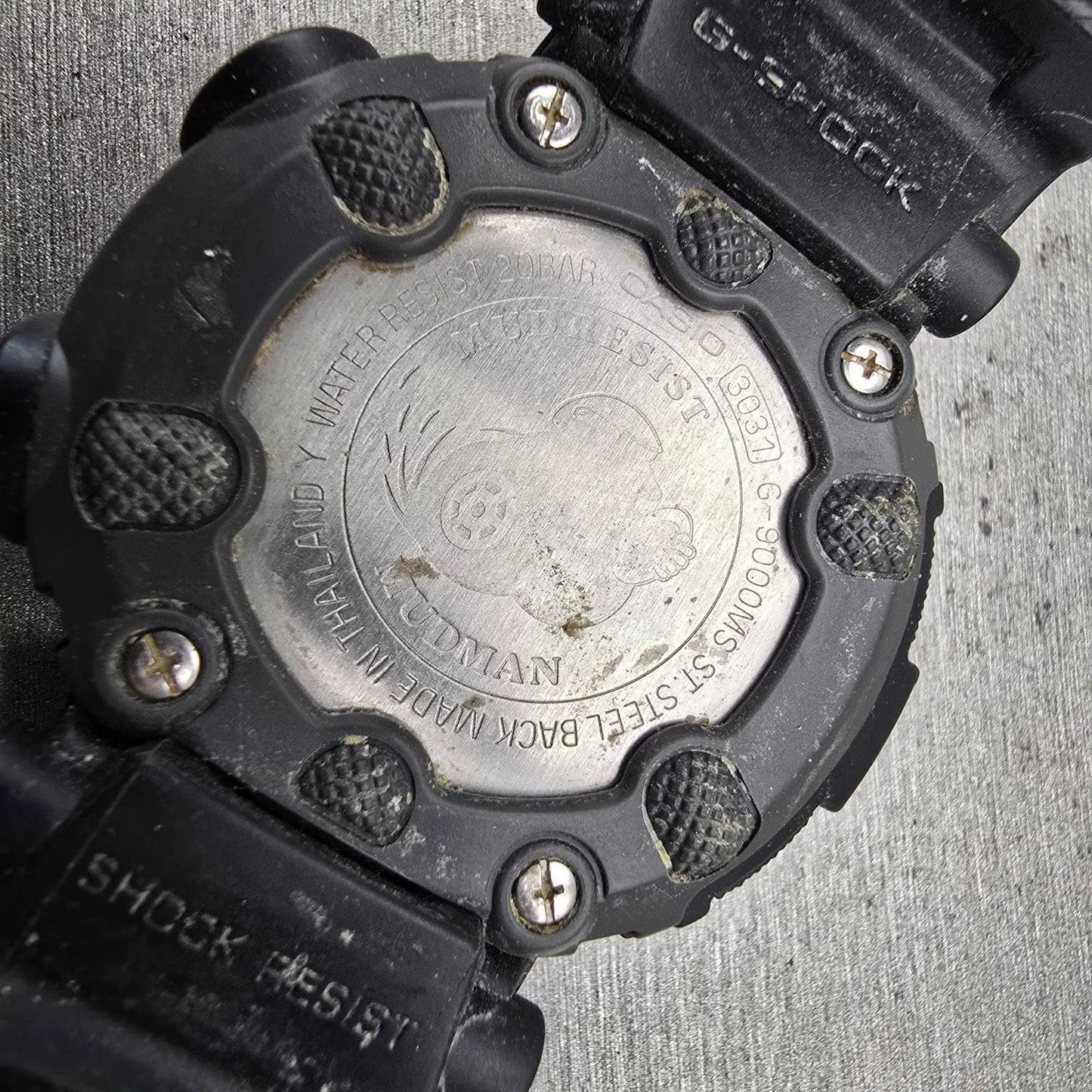 Casio G-Shock Mudman G-9000MS Watch Men 45mm Black Chronograph Alarm New Battery10