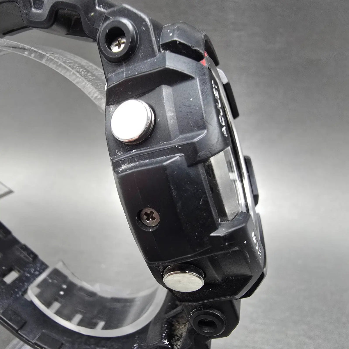 Casio G-Shock GAS-100 Watch Men 48mm Black Silver Analog Digital Solar Alarm4