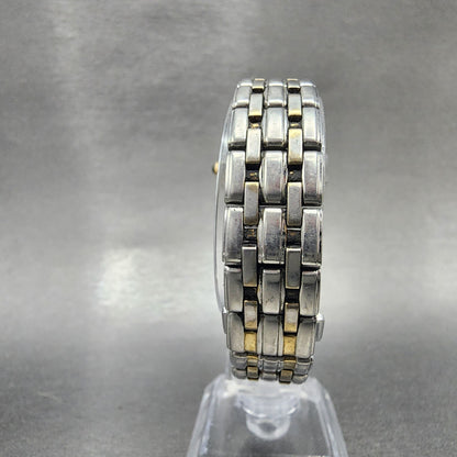 Seiko Watch Women 28mm White Dial Two Tone Date Round 7N82-0GE0 New Battery