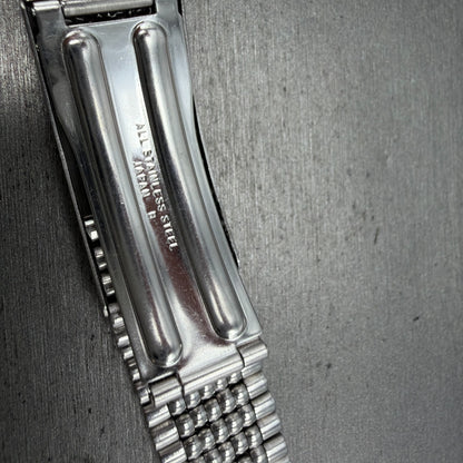 Seiko Beads Of Rice Bracelet 18mm Stainless Steel Japan Vintage NO ENDLINKS10