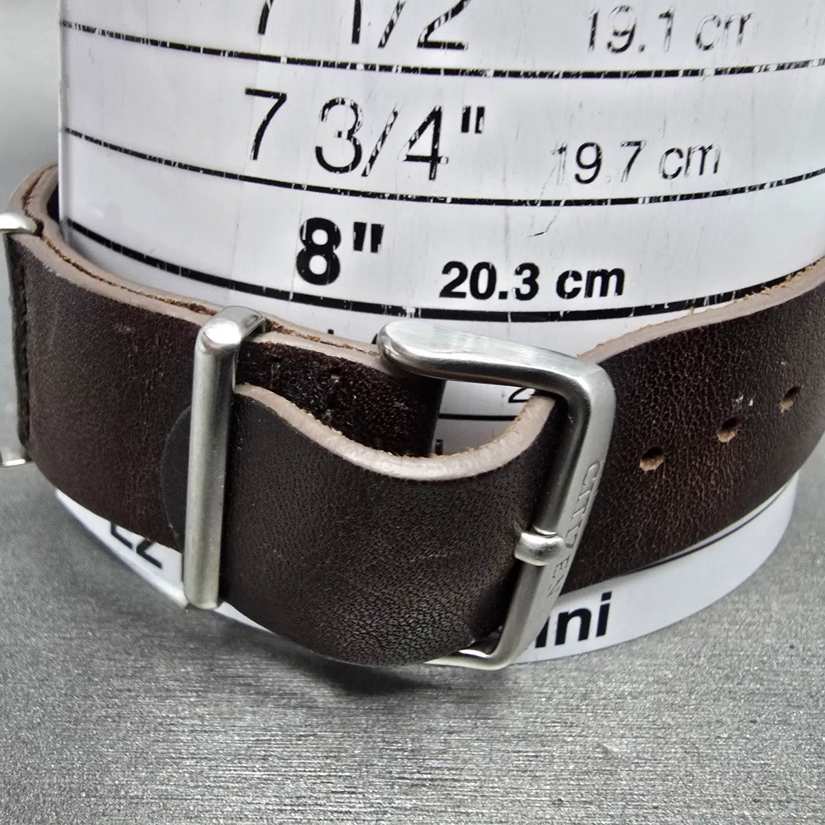 Citizen Eco-Drive PRT Watch Men 41mm Gray Dial Steel Date Round AW7039-01H Works10