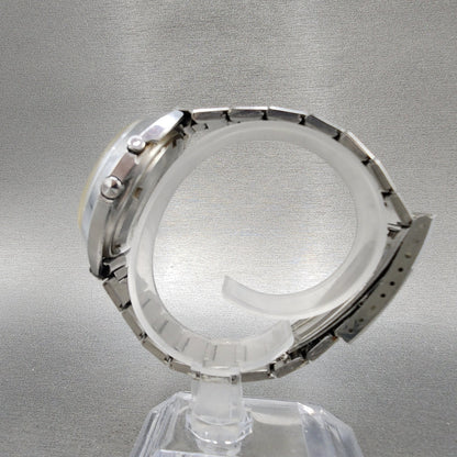 Orient Automatic Watch Men 37mm White Dial Silver Tone Daydate TI 4697168C Runs6