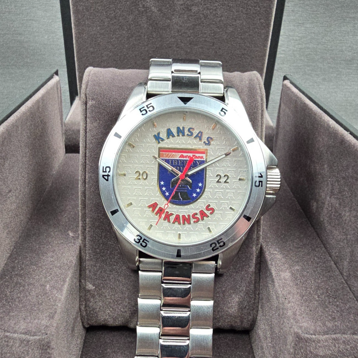 Bulova Caravelle 2022 Liberty Bowl Watch Men 46mm Silver Tone 43B172 New Battery0