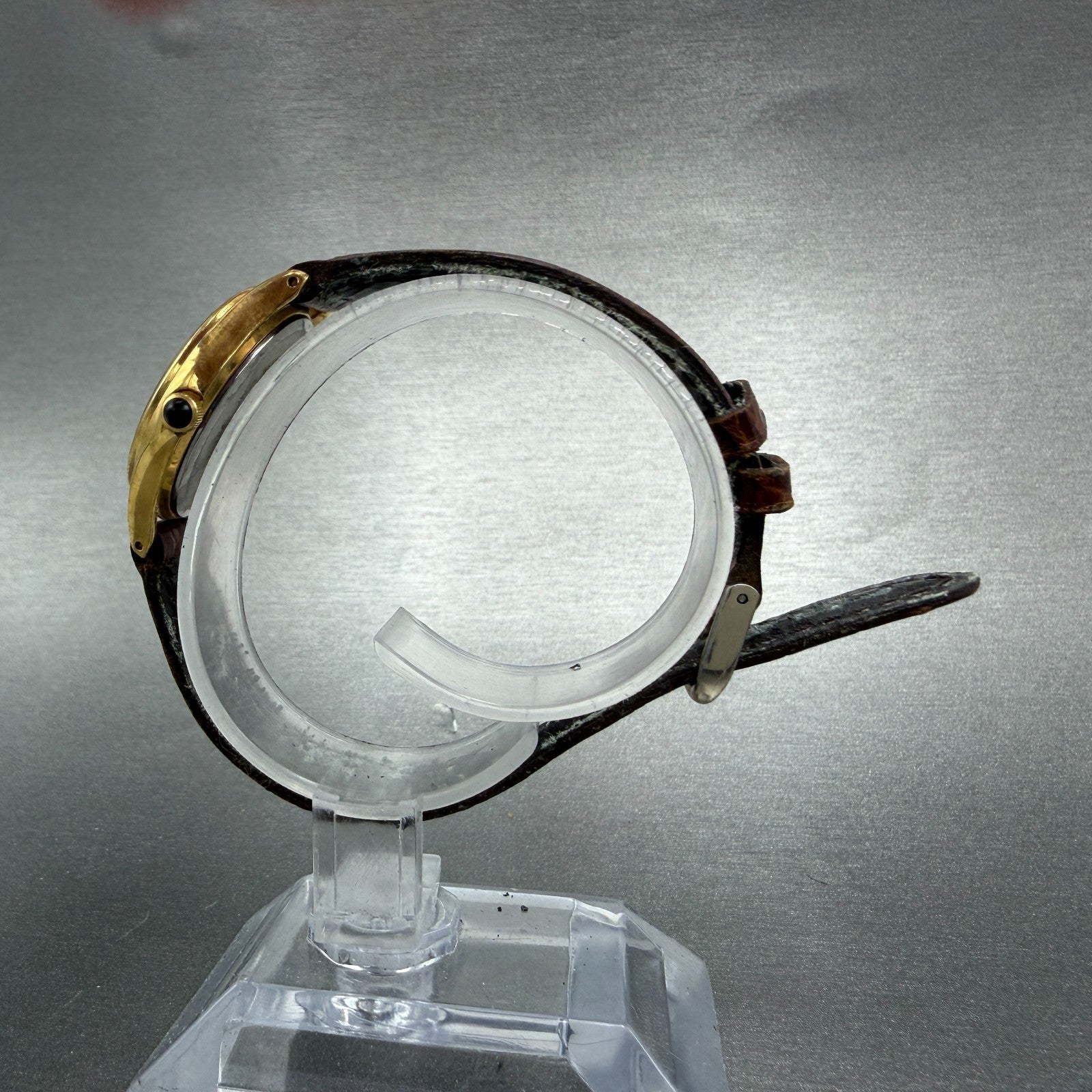 Seiko Alba Mickey Mouse Watch Women 26mm Silver Dial Gold Tone V7012G70 New Bat6