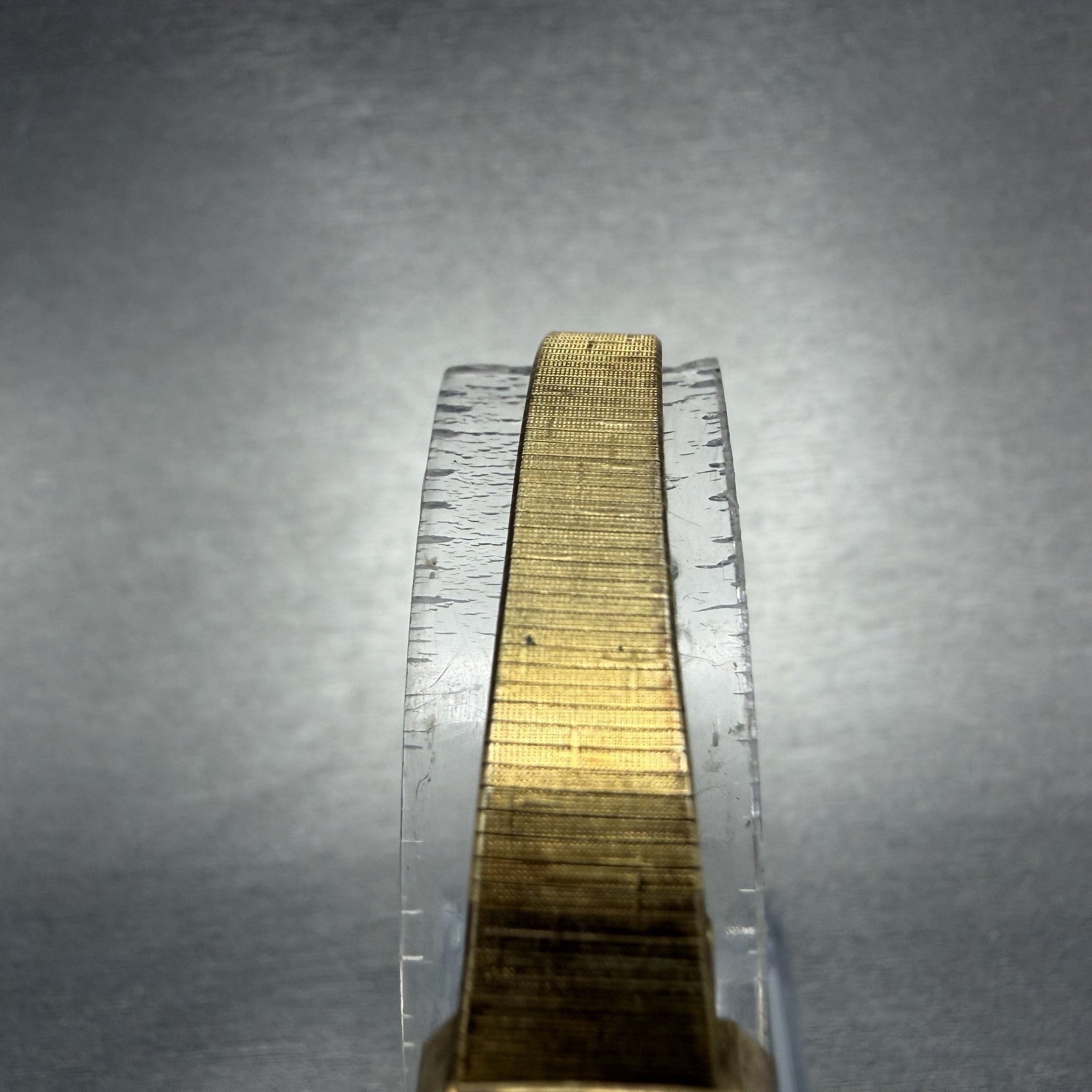 Seiko Tank Watch Women 14mm Champagne Dial Gold Tone 1320-5770 New Battery KUH94