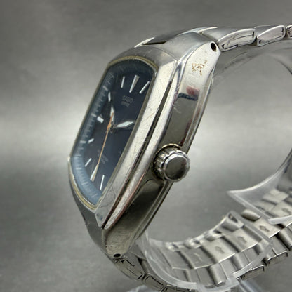Casio Edifice Watch Men 36mm Blue Dial Silver Tone Date EF-119 New Battery2