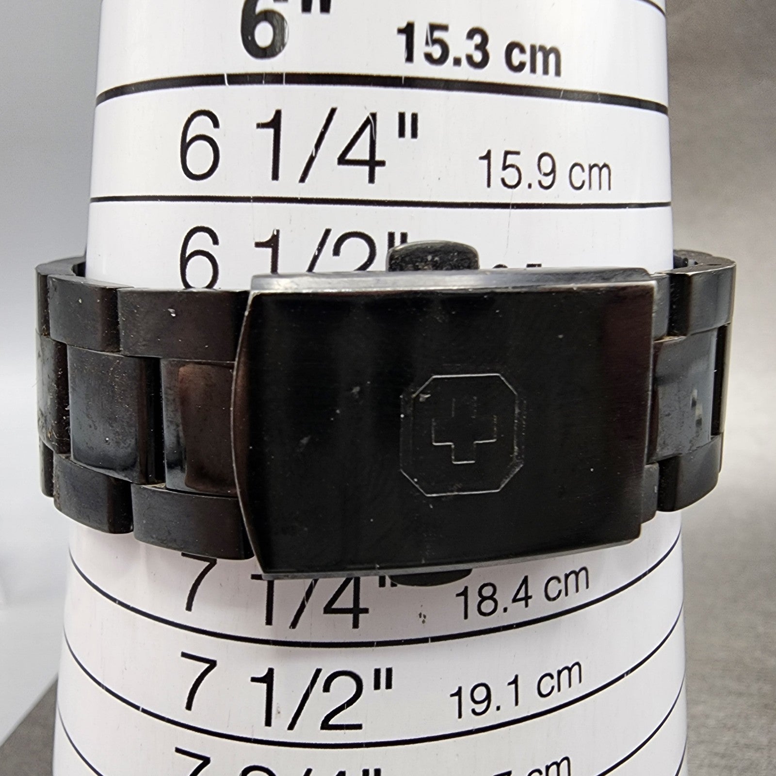 Swiss Military Hanowa Watch Women 36mm Purple Dial Black Date 65023 New Battery10