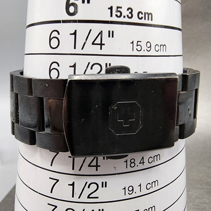 Swiss Military Hanowa Watch Women 36mm Purple Dial Black Date 65023 New Battery10