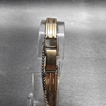 Seiko Watch Women 15mm Brown Dial Gold Tone Oval 11-7039 Manual Wind Vintage JP27