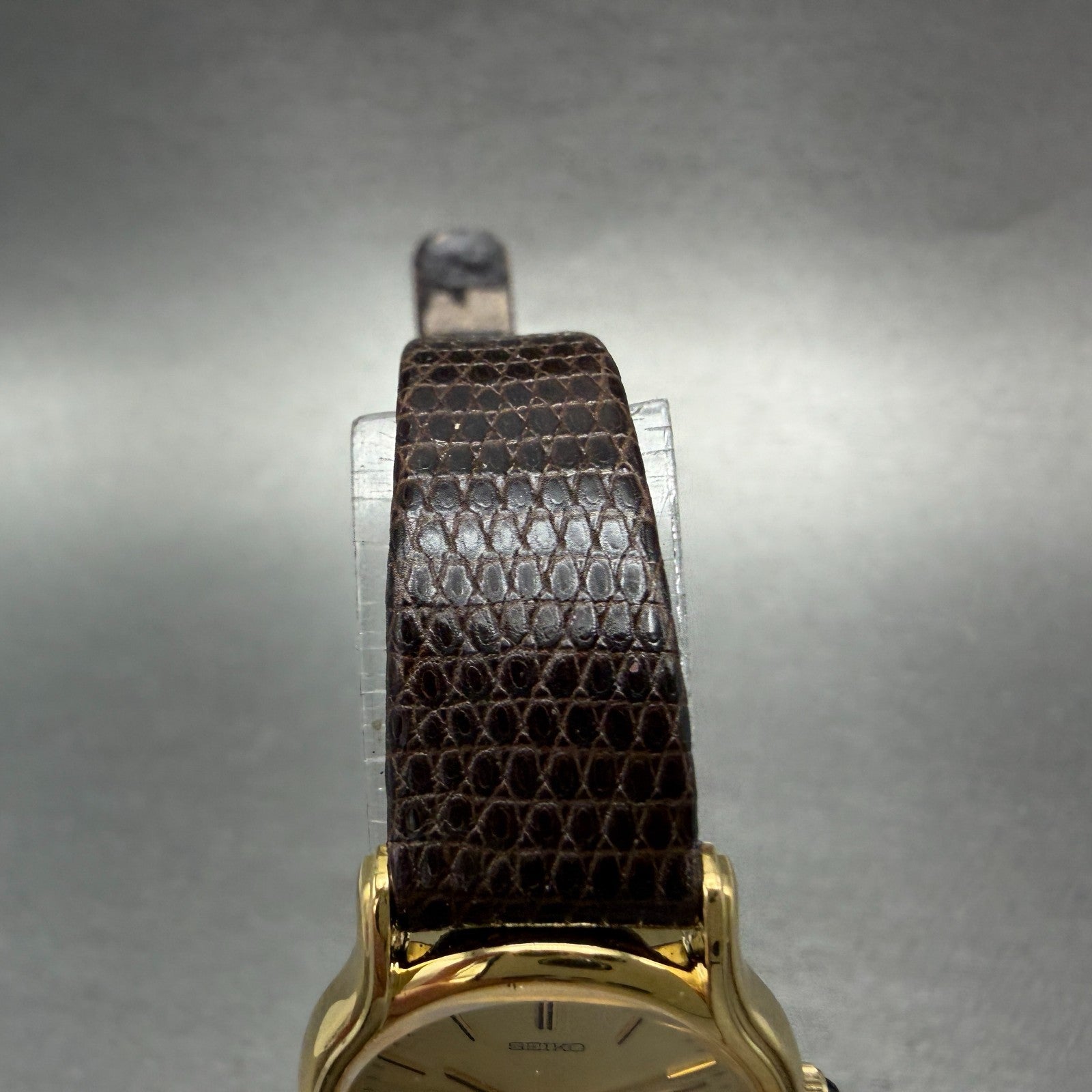 Seiko Exceline Watch Women 23mm Champagne Dial Gold Tone 1221-0160 New Battery4