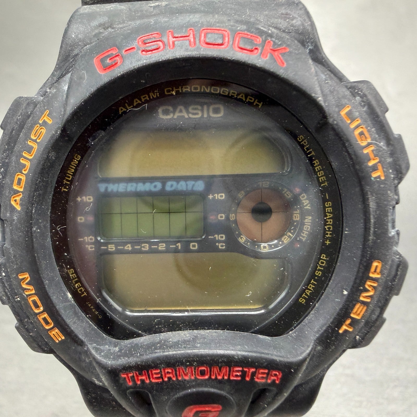 Casio G-Shock Watch Men 45mm Digital Black Tone Alarm Chrono DW-6100 PARTS2