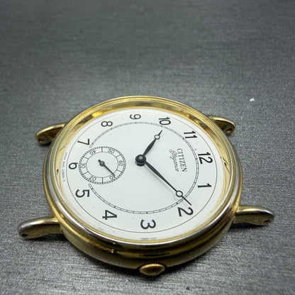 Citizen Elegance Watch Men 34mm White Dial Gold Tone Round 6045-G02565 PARTS6