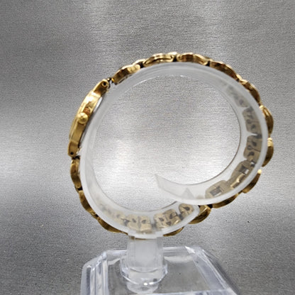 Seiko Watch Women 19mm Champagne Dial Gold Tone Round V4001130 New Battery6