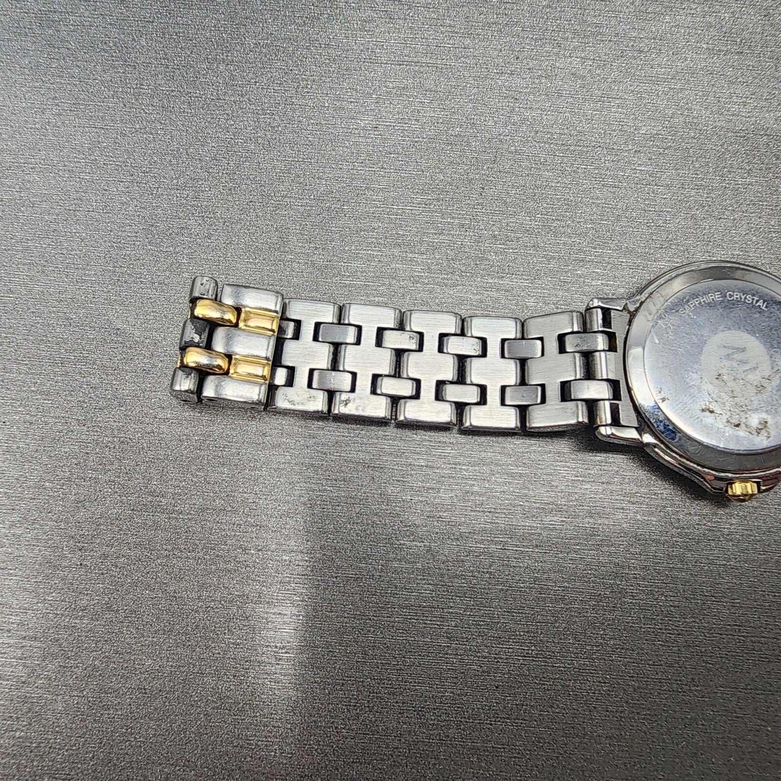 Raymond Weil Tango Watch Women 28mm White Two Tone Date Round BROKEN BAND NewBat9