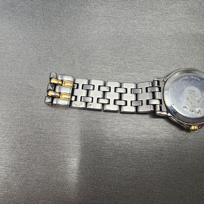 Raymond Weil Tango Watch Women 28mm White Two Tone Date Round BROKEN BAND NewBat9