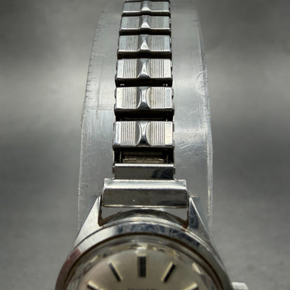 Enicar Star Jewels Watch Women 18mm White Dial Steel Manual Wind Runs VTG ABC4