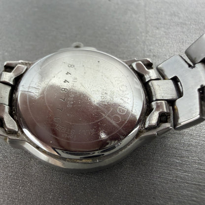 Movado Museum Watch Women 26mm Black Dial Two Tone Round NO CRYSTAL! 81-E4-98389