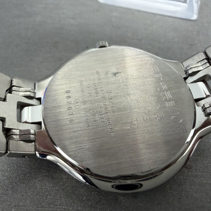 Seiko CSK Cadet Watch Men 35mm White Dial Silver Tone 5E30-6A40 New Battery8