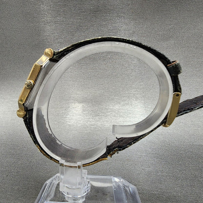Seiko Tank Watch Unisex 26mm White Dial Gold Tone 7431-5450 PARTS