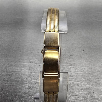 Seiko Watch Women 16mm White Dial Gold Tone Oval 2Y00-5439 New Battery Vintage7