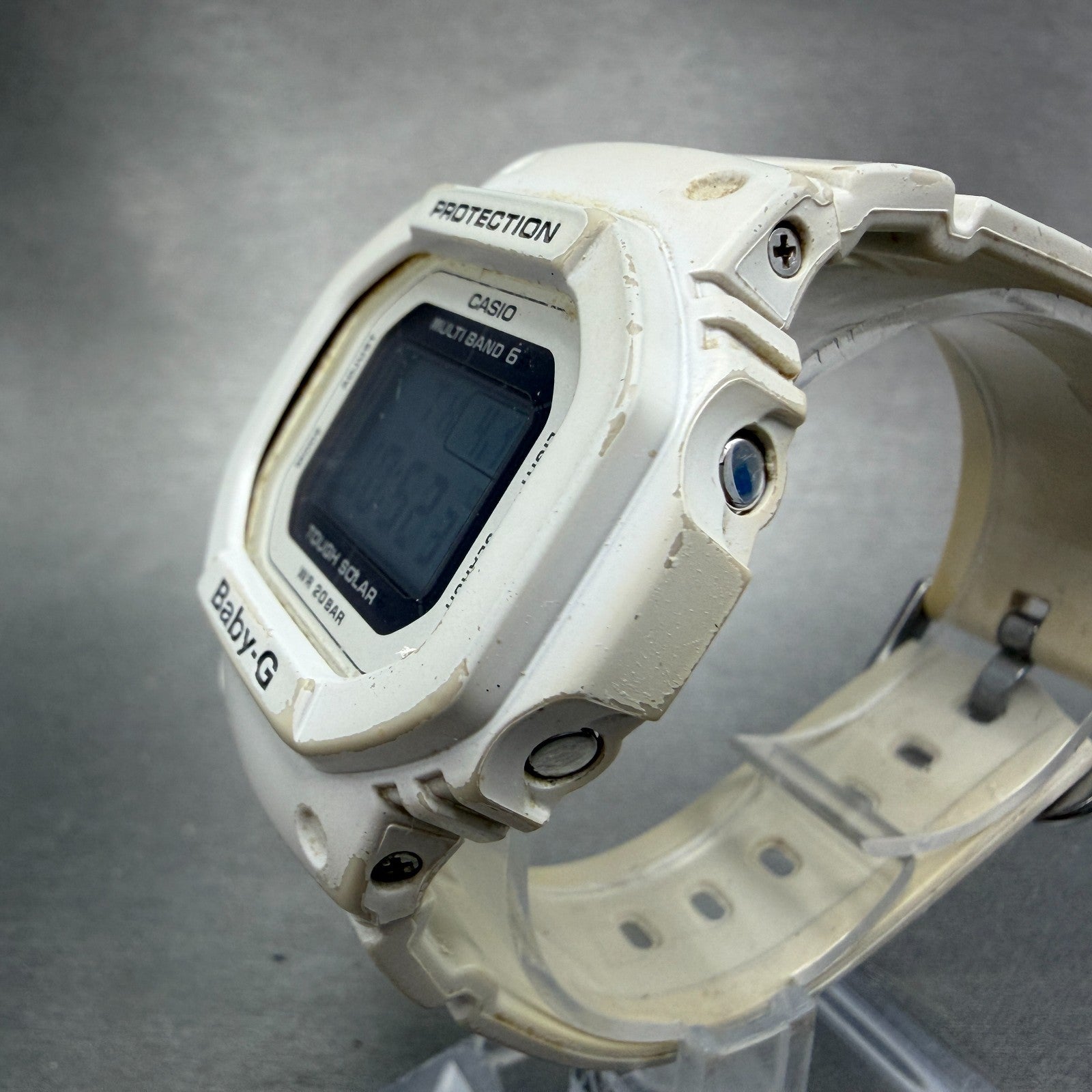 Casio Baby-G BGD-5000 Watch Women 42mm White Alarm Chrono Solar Works2